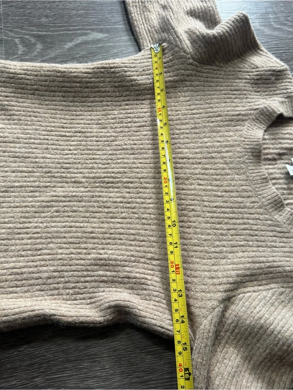 J. Crew Extra Soft Wool Blend Women's Crewneck Ribbed Sweater Tan XS